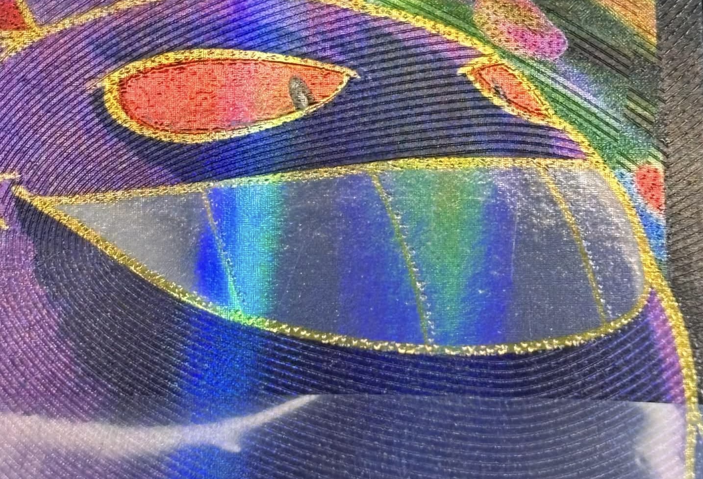 Pokemon card after restoration - clean holo surface